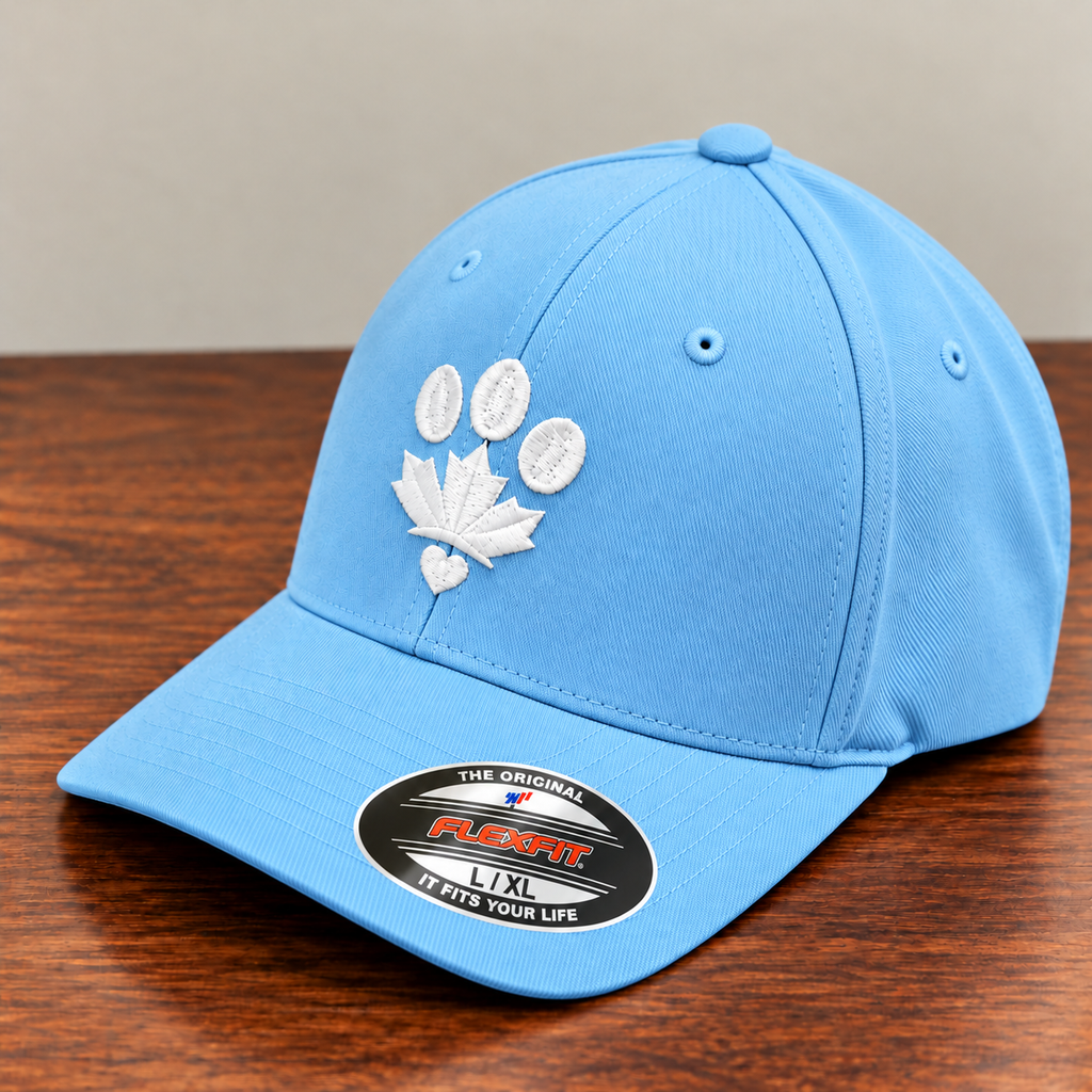 Wear The Paw Flexfit Hat — Powder Blue