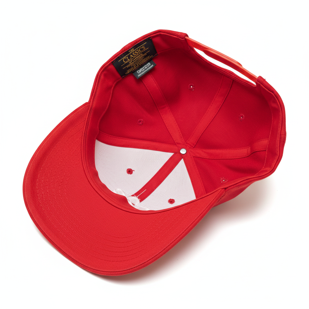 Red hat interior on white